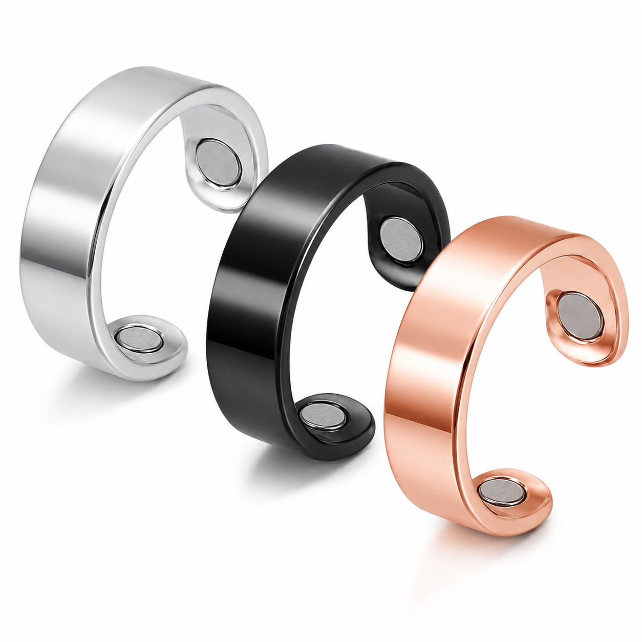 Magnetic Therapy Ring for Men & Women | Adjustable Wellness Ring - 3PCS